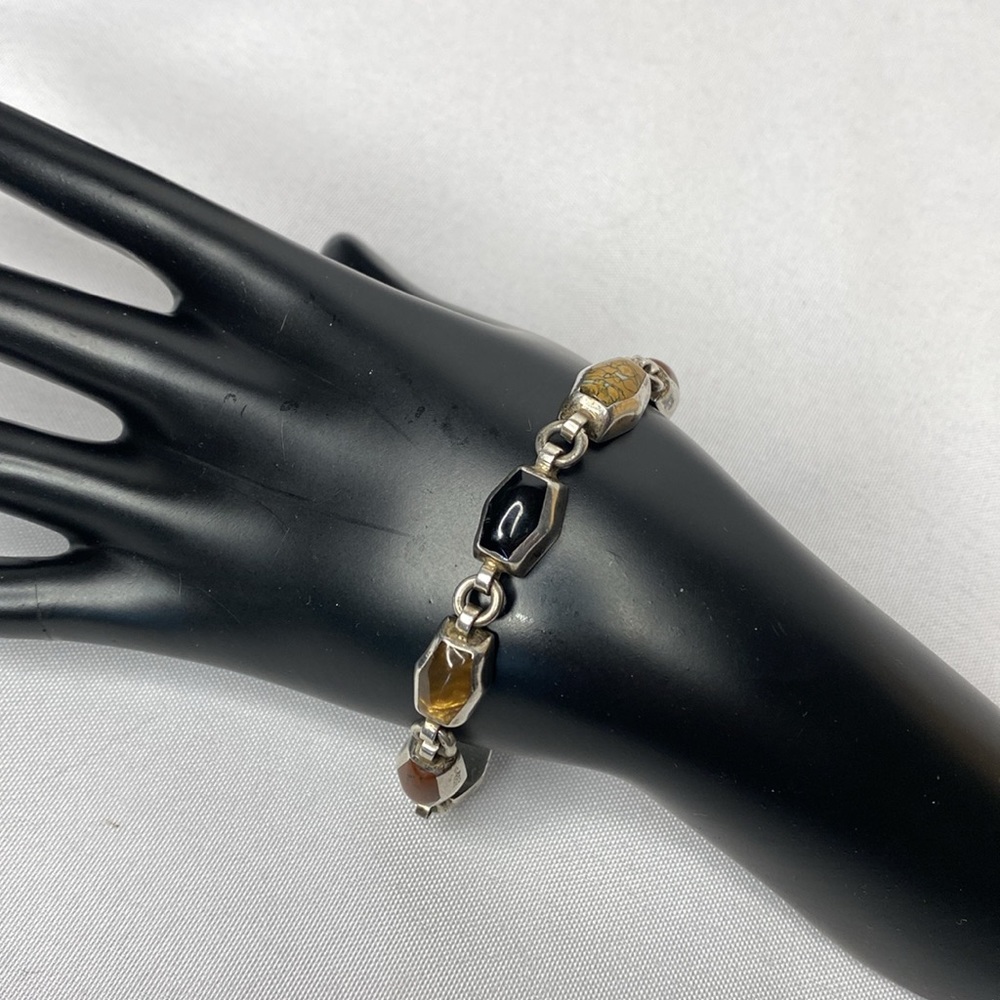 Taxco Mexican 925 bracelet with multiple stones